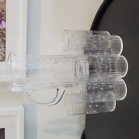 Vintage Set of 5 Iittala 'Mesi' Glasses by Tapio Wirkkala and pitcher - Picture 1 of 8